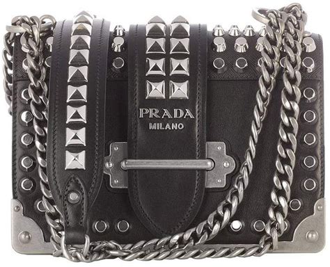 prada bag studs|prada cahier studded bag.